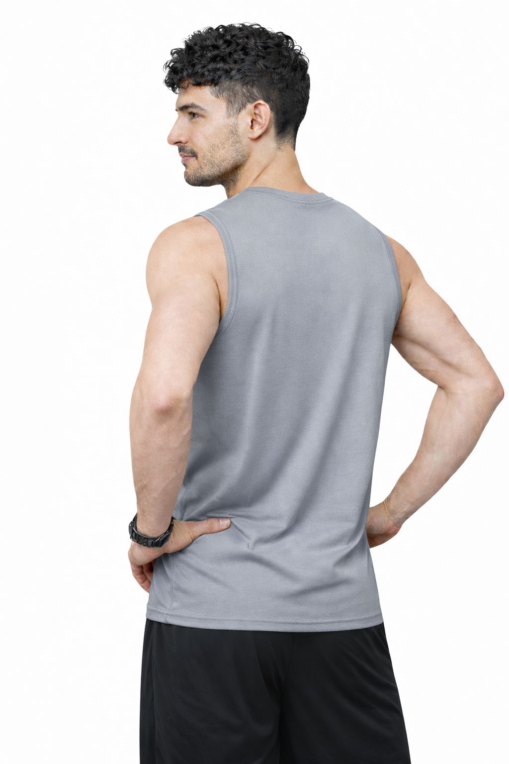 Xaavo Men's Sleeveless Gym T-Shirt | Quick Dry Sports Vest for Workout, Running & Training | Lightweight Breathable Activewear Tank