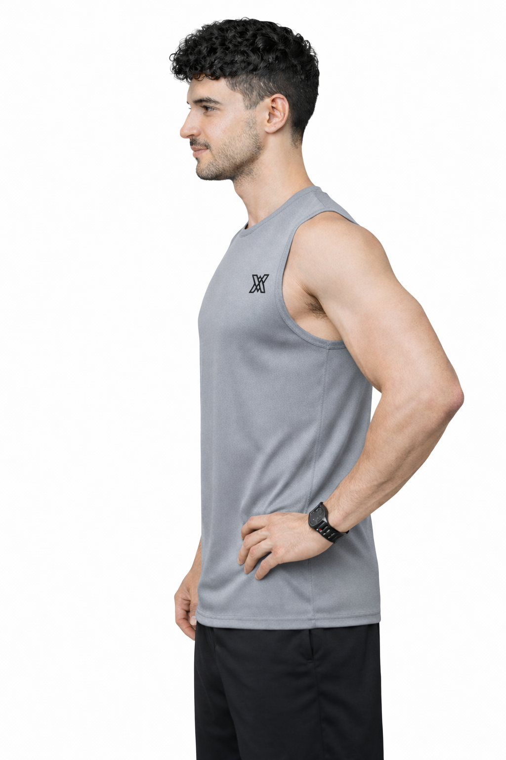 Xaavo Men's Sleeveless Gym T-Shirt | Quick Dry Sports Vest for Workout, Running & Training | Lightweight Breathable Activewear Tank