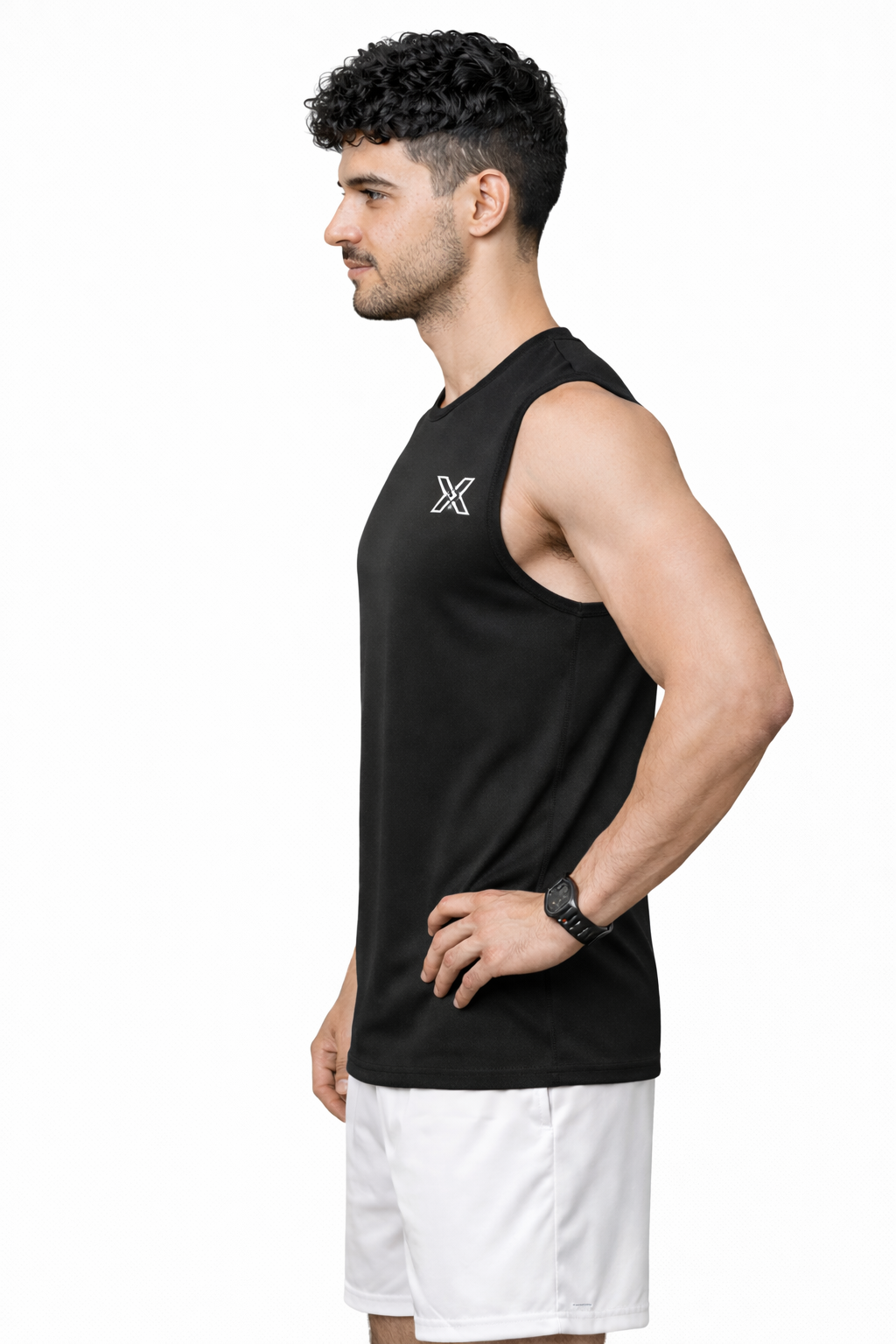 Xaavo Men's Sleeveless Gym T-Shirt | Quick Dry Sports Vest for Workout, Running & Training | Lightweight Breathable Activewear Tank