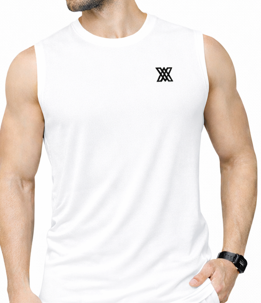 Xaavo Men's Sleeveless Gym T-Shirt | Quick Dry Sports Vest for Workout, Running & Training | Lightweight Breathable Activewear Tank