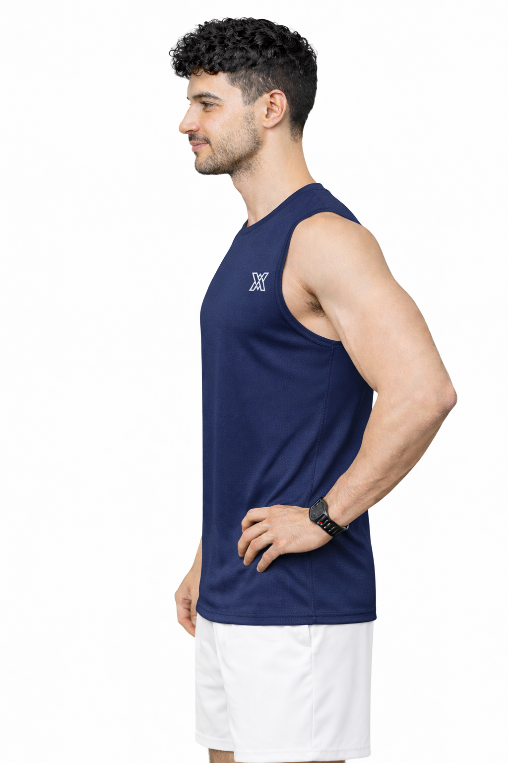 Xaavo Men's Sleeveless Gym T-Shirt | Quick Dry Sports Vest for Workout, Running & Training | Lightweight Breathable Activewear Tank