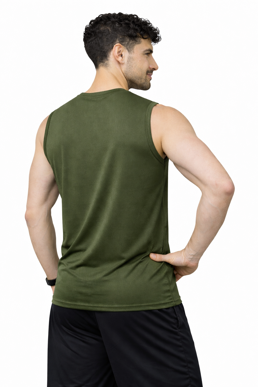 Xaavo Men's Sleeveless Gym T-Shirt | Quick Dry Sports Vest for Workout, Running & Training | Lightweight Breathable Activewear Tank